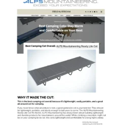 Alps Mountaineering Ready Lite Cot -US Camping Equipment Sales Shop ready lite cot field and stream